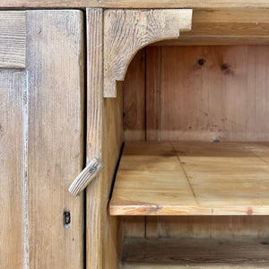 A 19th Century Pine English Dresser with Open Shelving