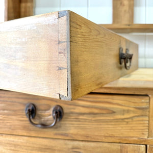 A 19th Century Pine English Dresser with Open Shelving