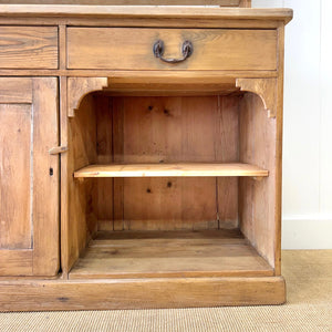 A 19th Century Pine English Dresser with Open Shelving