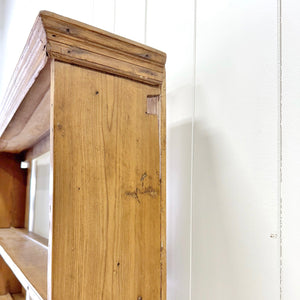 A 19th Century Pine English Dresser with Open Shelving