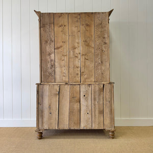 A 19th Century Cornish Pine Bookcase Cabinet or Hutch