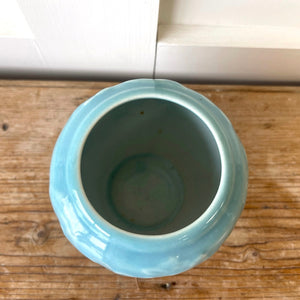 Blue Floral Art Pottery Vase by Rookwood Pottery c1947