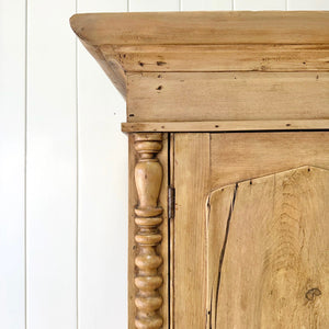 A 19th Century Cornish Pine Bookcase Cabinet or Hutch