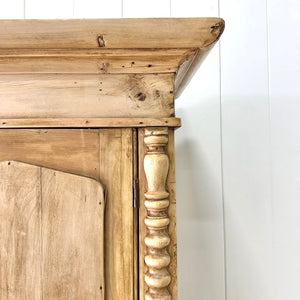 A 19th Century Cornish Pine Bookcase Cabinet or Hutch