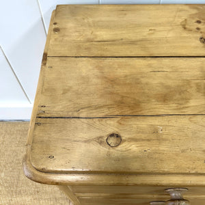 An Antique English Pine Nightstand c1890