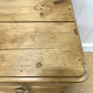 An Antique English Pine Nightstand c1890
