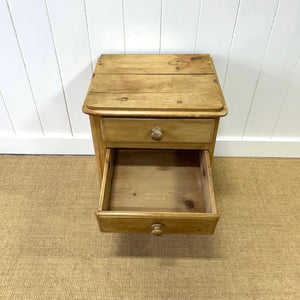 An Antique English Pine Nightstand c1890