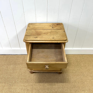 An Antique English Pine Nightstand c1890