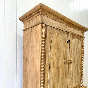 A 19th Century Cornish Pine Bookcase Cabinet or Hutch