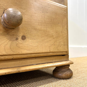 An Antique English Pine Nightstand c1890
