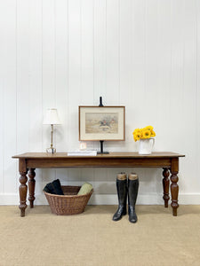 An Antique 6.5ft Dining Server or Console Table
