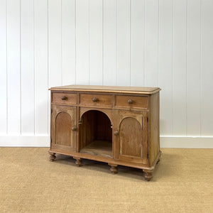 An Antique English Pine Sideboard c1880