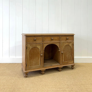 An Antique English Pine Sideboard c1880