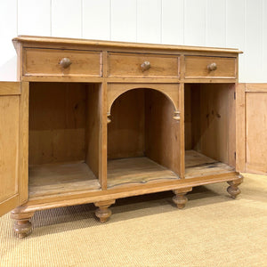 An Antique English Pine Sideboard c1880
