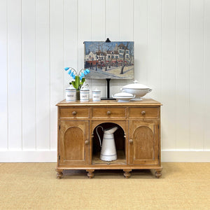 An Antique English Pine Sideboard c1880