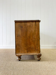 A Large English Country 7 Drawer Pine Buffet or Sideboard c1860