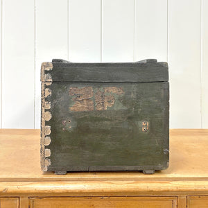 Collection of 4 Antique Painted Georgian Country House Boxes