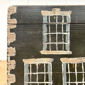 Collection of 4 Antique Painted Georgian Country House Boxes