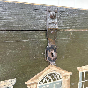 Collection of 4 Antique Painted Georgian Country House Boxes