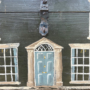 Collection of 4 Antique Painted Georgian Country House Boxes