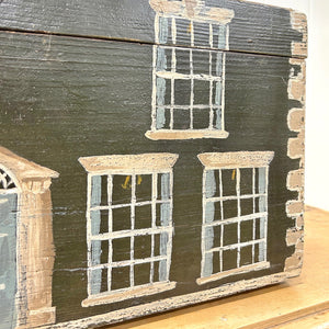 Collection of 4 Antique Painted Georgian Country House Boxes