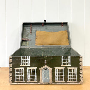 Collection of 4 Antique Painted Georgian Country House Boxes