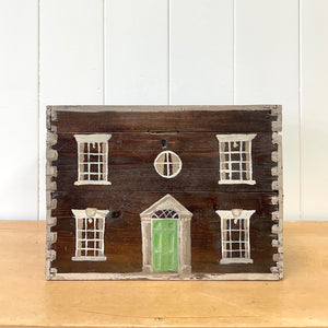 Collection of 4 Antique Painted Georgian Country House Boxes