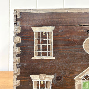 Collection of 4 Antique Painted Georgian Country House Boxes