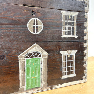 Collection of 4 Antique Painted Georgian Country House Boxes