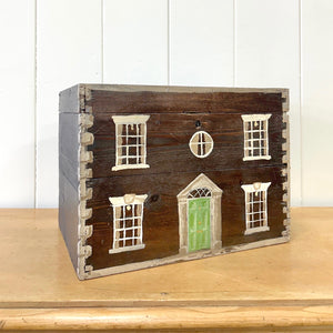 Collection of 4 Antique Painted Georgian Country House Boxes