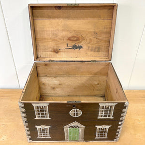 Collection of 4 Antique Painted Georgian Country House Boxes