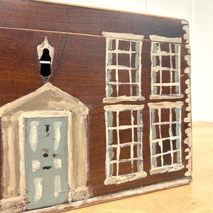 Collection of 4 Antique Painted Georgian Country House Boxes