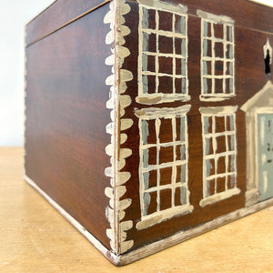 Collection of 4 Antique Painted Georgian Country House Boxes