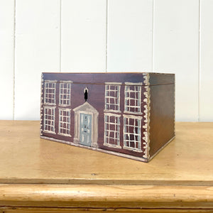 Collection of 4 Antique Painted Georgian Country House Boxes
