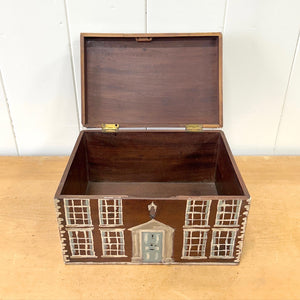Collection of 4 Antique Painted Georgian Country House Boxes