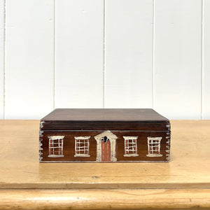 Collection of 4 Antique Painted Georgian Country House Boxes