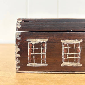 Collection of 4 Antique Painted Georgian Country House Boxes