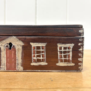 Collection of 4 Antique Painted Georgian Country House Boxes