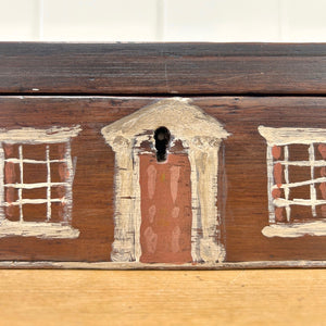 Collection of 4 Antique Painted Georgian Country House Boxes
