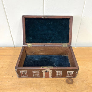 Collection of 4 Antique Painted Georgian Country House Boxes