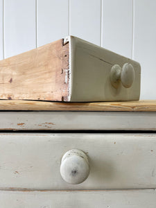 An English Painted Pine Console Table or Server with Scalloped Apron c1870