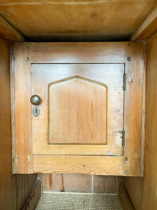 Antique English Pine Pedestal Desk c1890