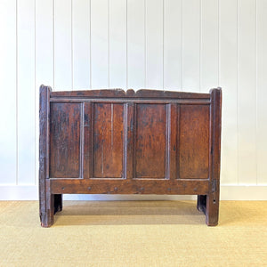 An Early 18th Century English Bench or Settle