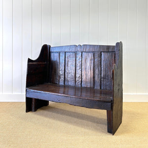 An Early 18th Century English Bench or Settle