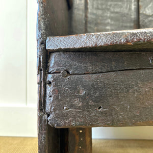An Early 18th Century English Bench or Settle