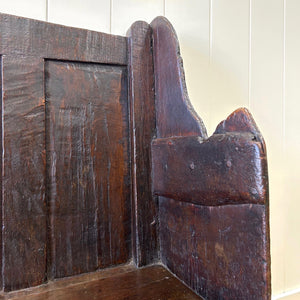 An Early 18th Century English Bench or Settle