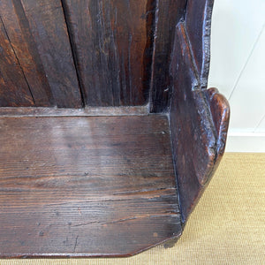 An Early 18th Century English Bench or Settle