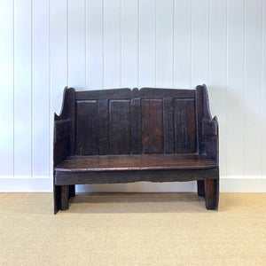 An Early 18th Century English Bench or Settle