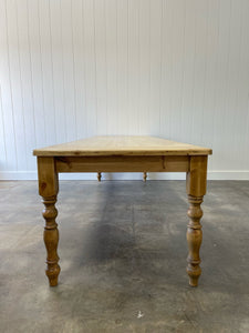 An English Country Pine 10 foot Dining Farm Table