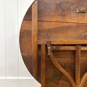 An Antique French Vendange or Vintner's Table 39.5" Round